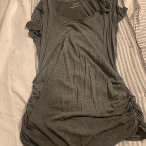 Grey large maternity t shirt from Motherhood Maternity